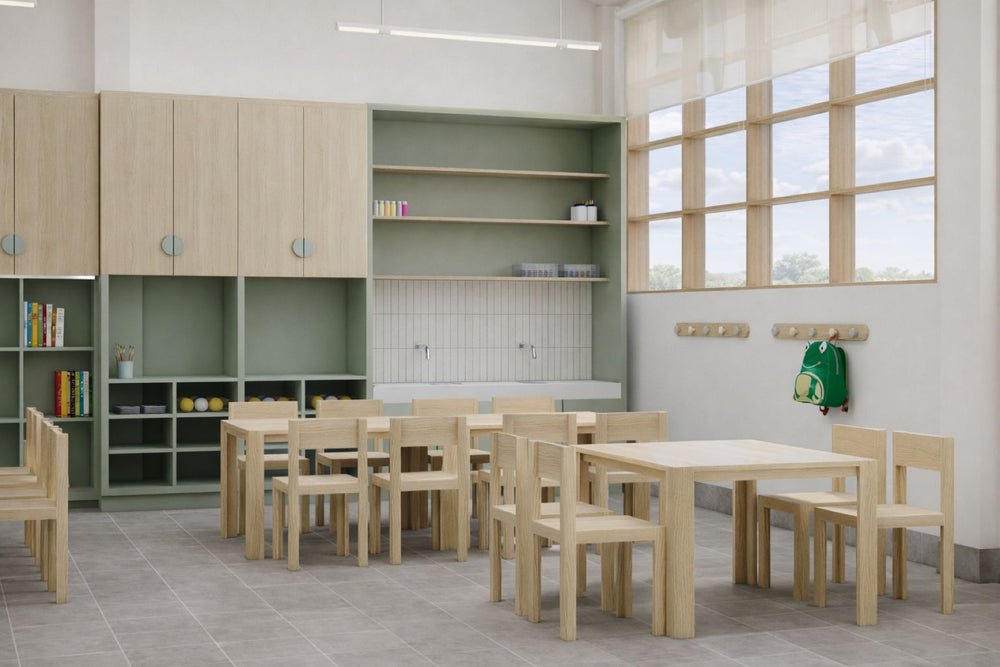 Aula de arte y juego, detalle 3